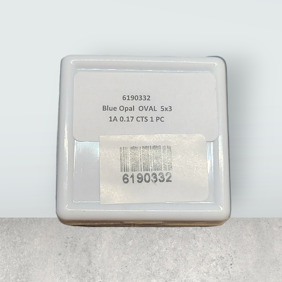 NEW Oval Oregon Blue Opal Loose Gemstone (0.17 ctw.) - Picture 5 of 6